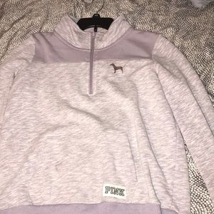 VS Pink half zip sweater